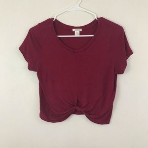 Brick Red Cropped T